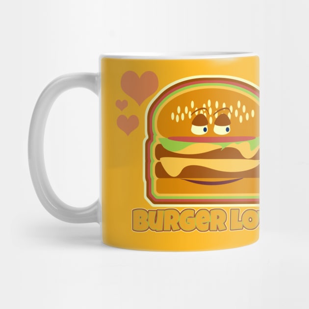 Fun Cheeseburger Love Lunchtime Cartoon Motto by Tshirtfort